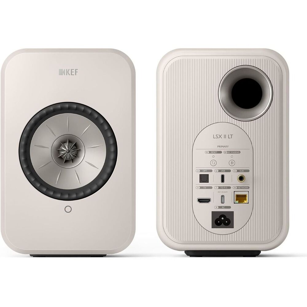 KEF LSX II LT - Wireless - aktívny Hi-Fi systém - Stone White
