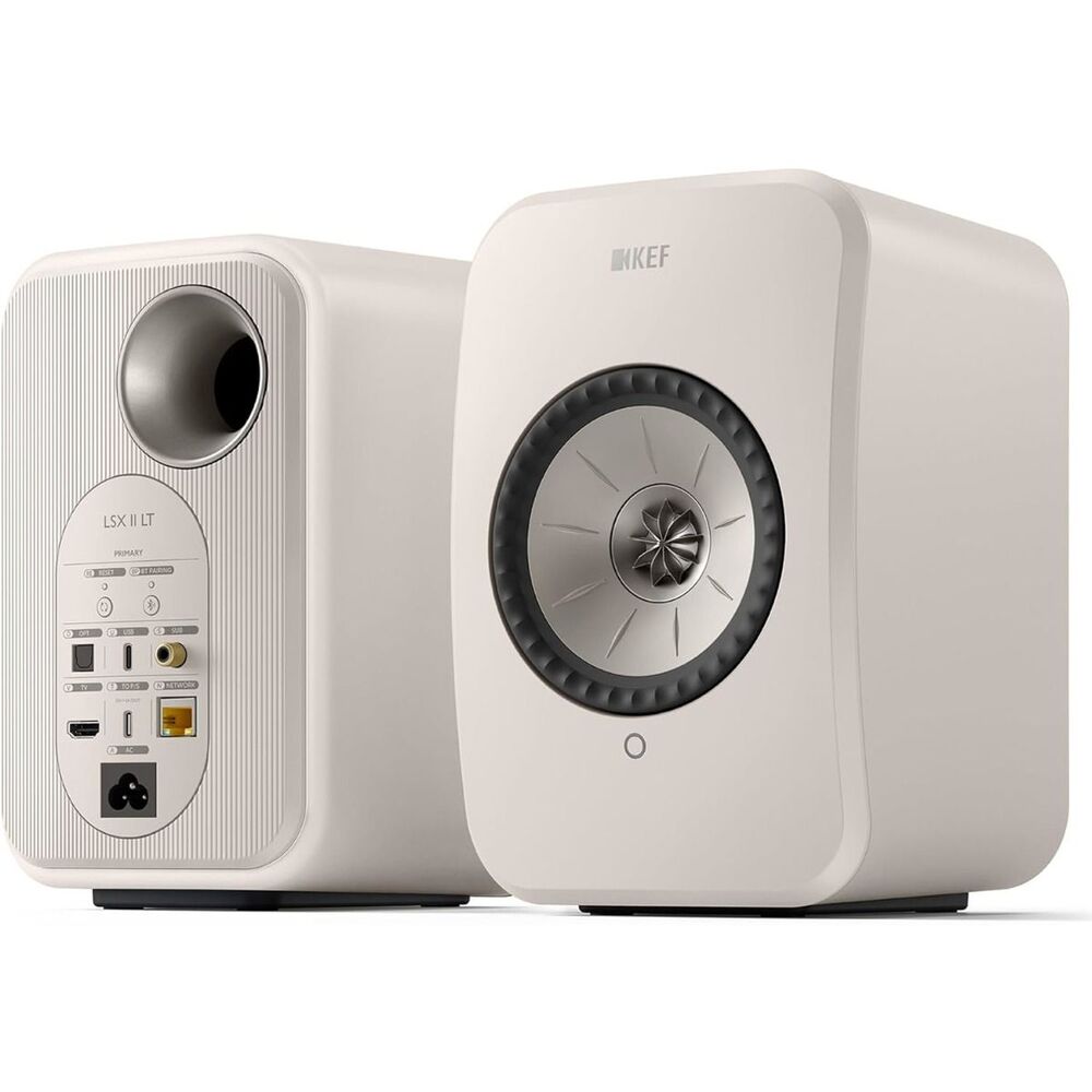 KEF LSX II LT - Wireless - aktívny Hi-Fi systém - Stone White