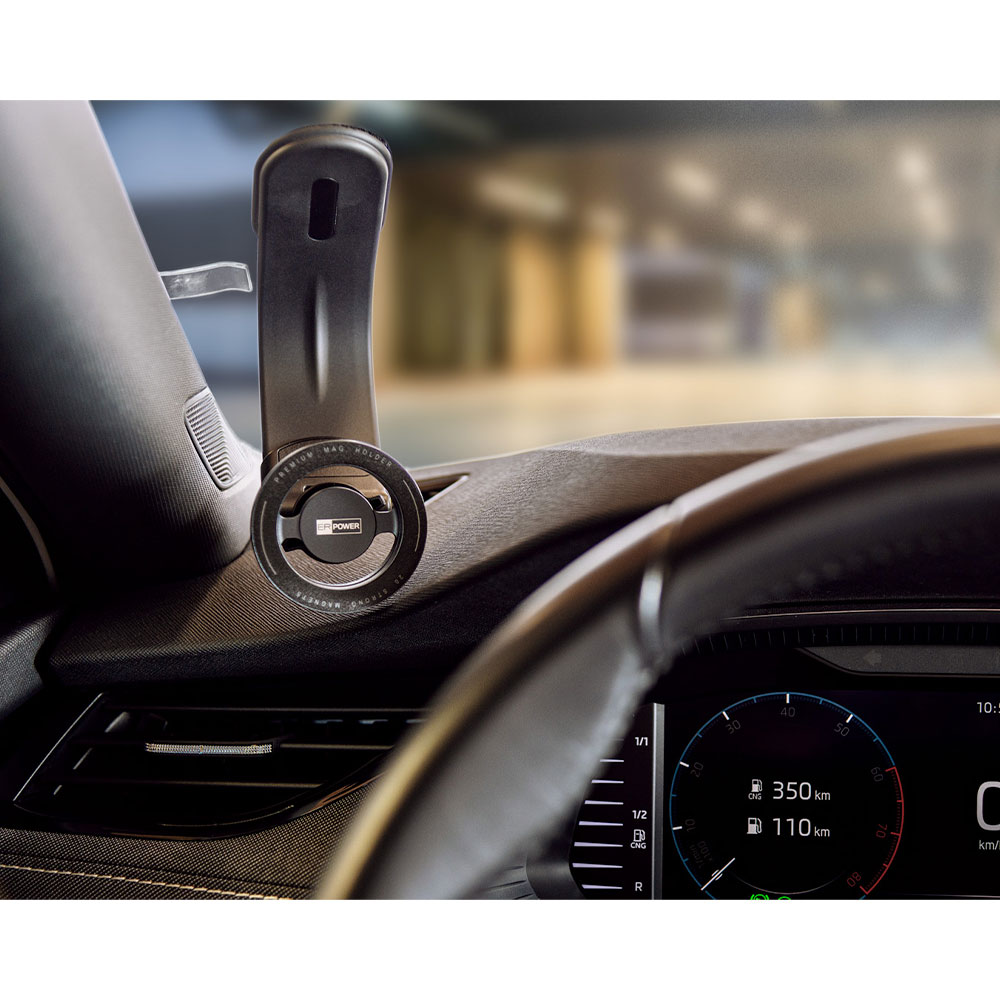 ER POWER Magnetic Dashboard or Windshield Car Mount Holder - Black