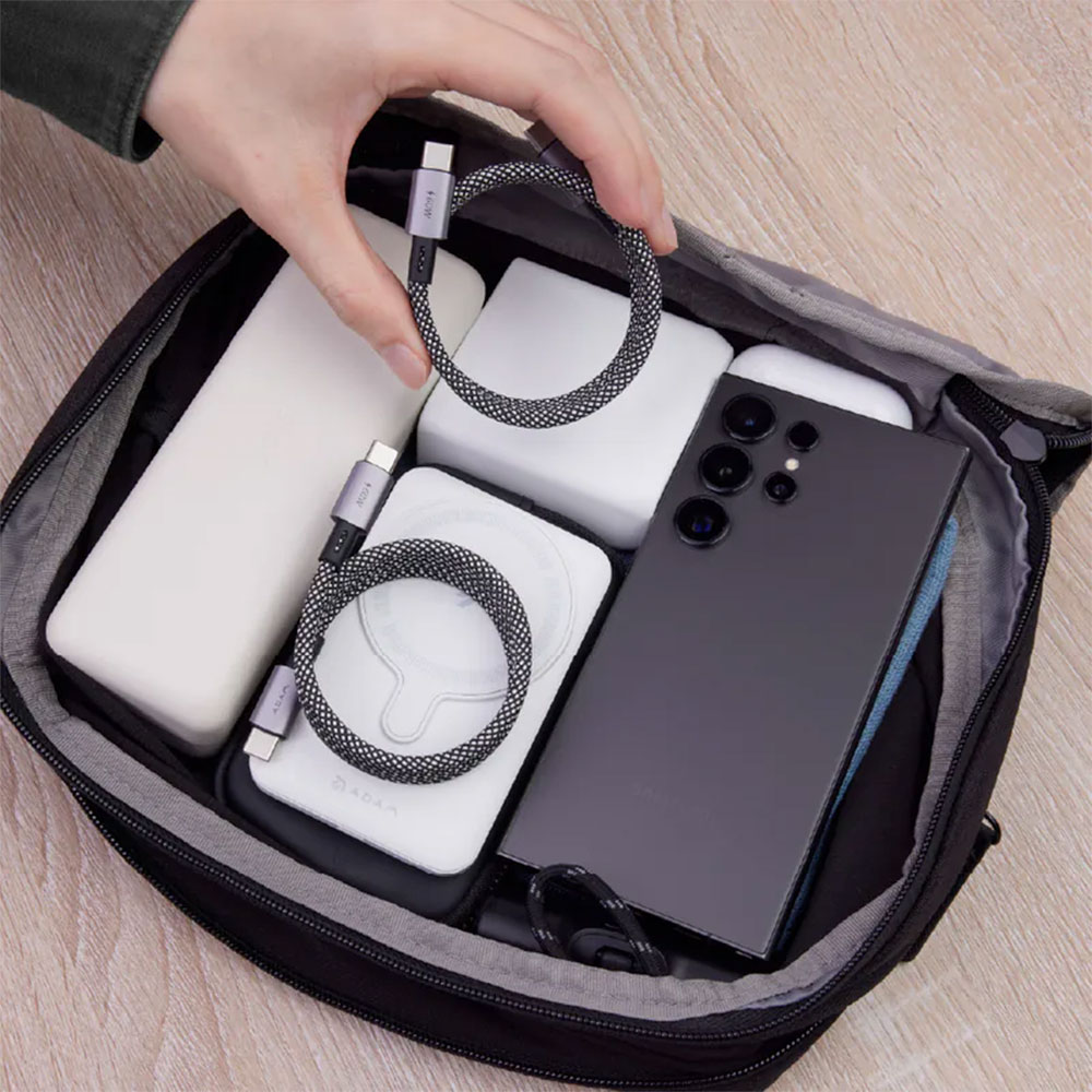 Adam Elements kábel CASA MS100 Magnetic USB-C na USB-C 60W 1m - Black