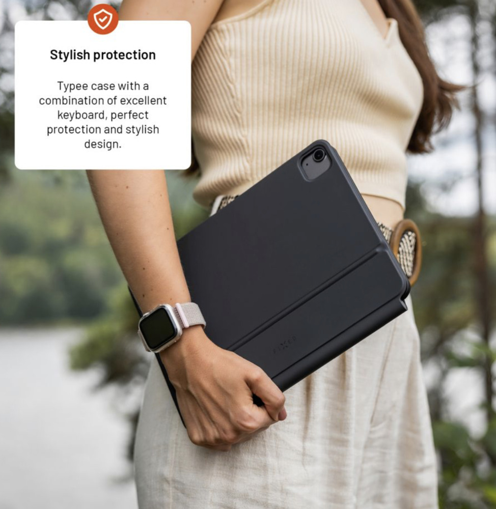 FIXED Typee bezdrátová klávesnice s magnetickým uchycením pro Apple iPad Pro 11"/iPad Air 10,9" (2020-2025), CZ, černá