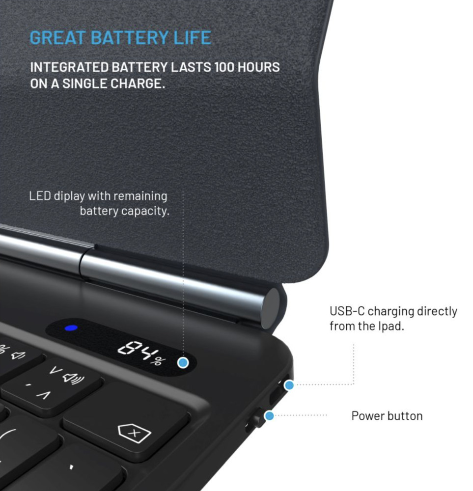 FIXED Typee bezdrátová klávesnice s magnetickým uchycením pro Apple iPad Pro 11"/iPad Air 10,9" (2020-2025), CZ, černá