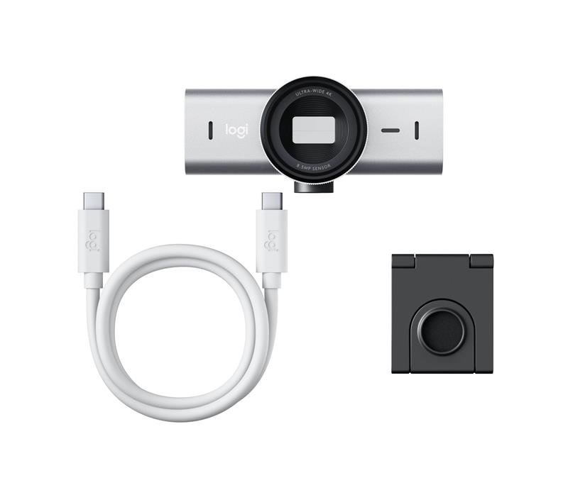 Logitech MX Brio - 4K Ultra HD web kamera - svetlošedá