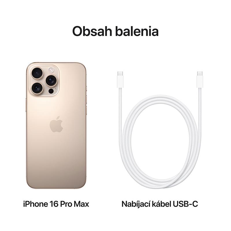 iPhone 16 Pro Max 256 GB Pouštní Titan *aktivovaný*