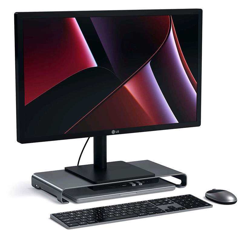 Satechi stojan USB-C Monitor Stand Hub XL - Space Gray *Poškodený obal*