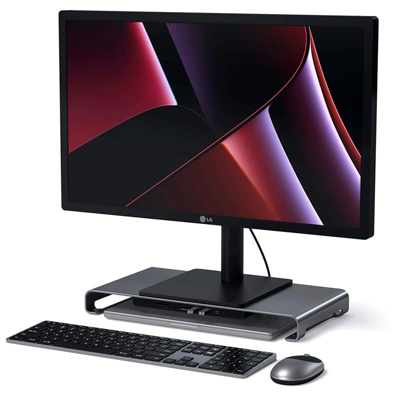 Satechi stojan USB-C Monitor Stand Hub XL - Space Gray *Poškodený obal*