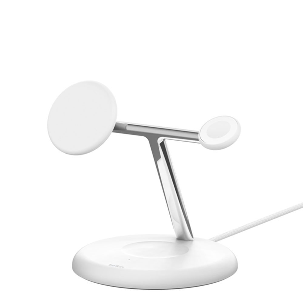Belkin Boost Charge Pro 3-in-1 Magnetic Wireless Charging Stand with Qi2 15W - White *Rozbalený*