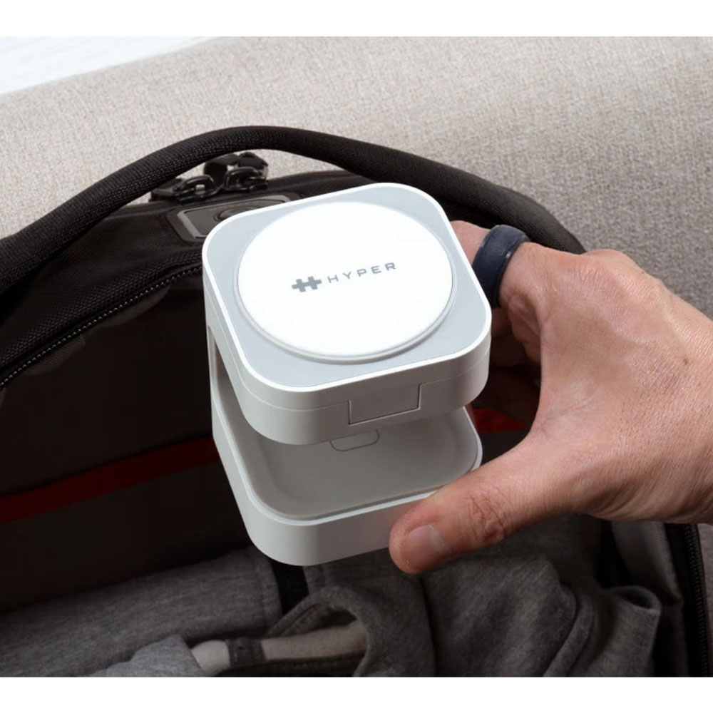 Hyper HyperJuice Qi2 3-in-1 Magnetic Charging Stand - White