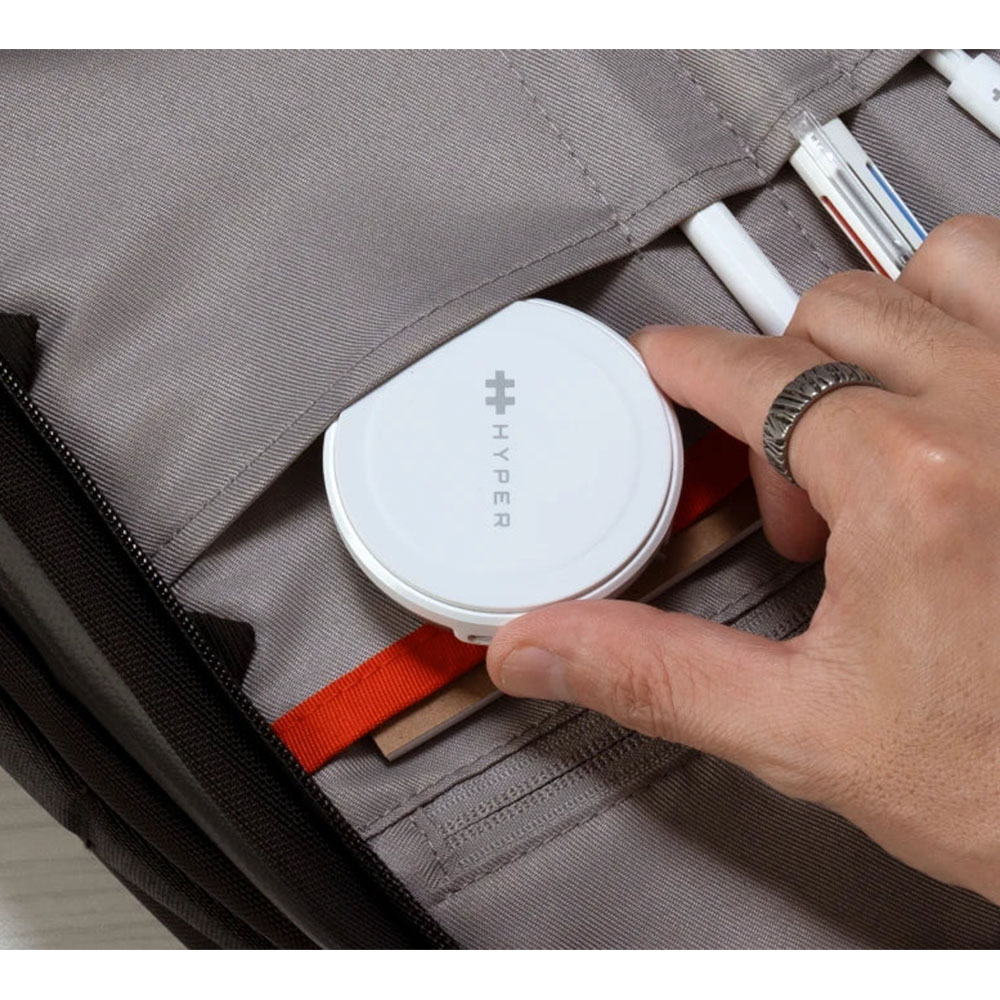 Hyper HyperJuice Qi2 2-in-1 Magnetic Charging Stand - White