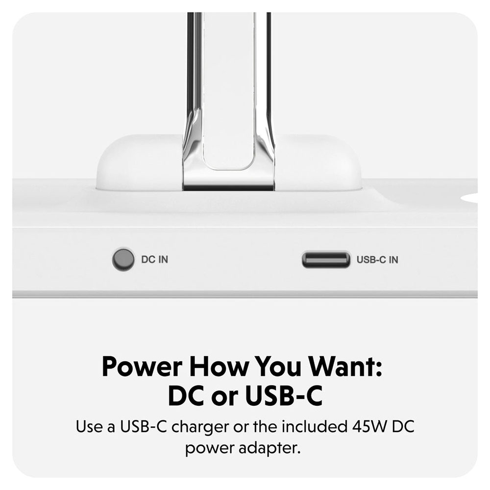 Hyper HyperJuice Qi2 4-in-1 Magnetic Charging Stand - White