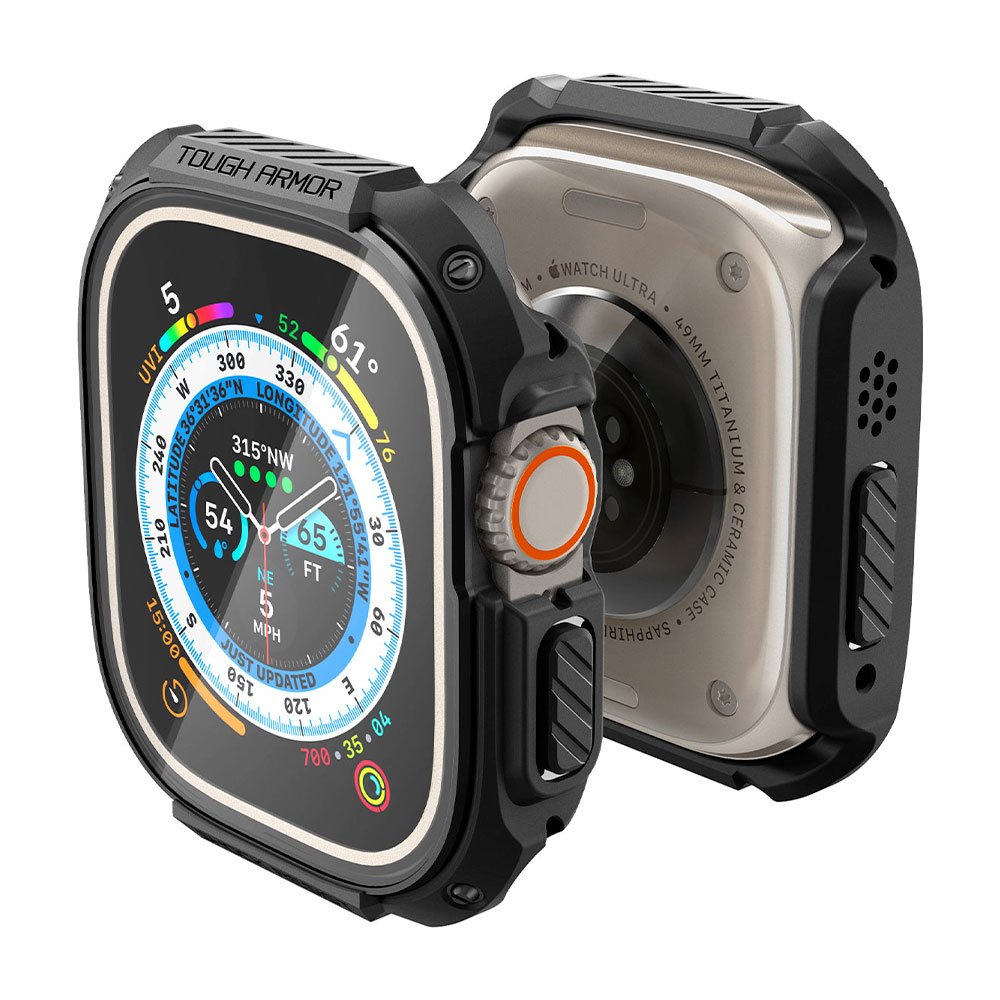 Spigen kryt Tough Armor pre Apple Watch Ultra - Black