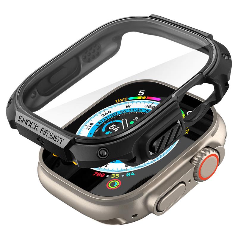 Spigen kryt Tough Armor pre Apple Watch Ultra - Black