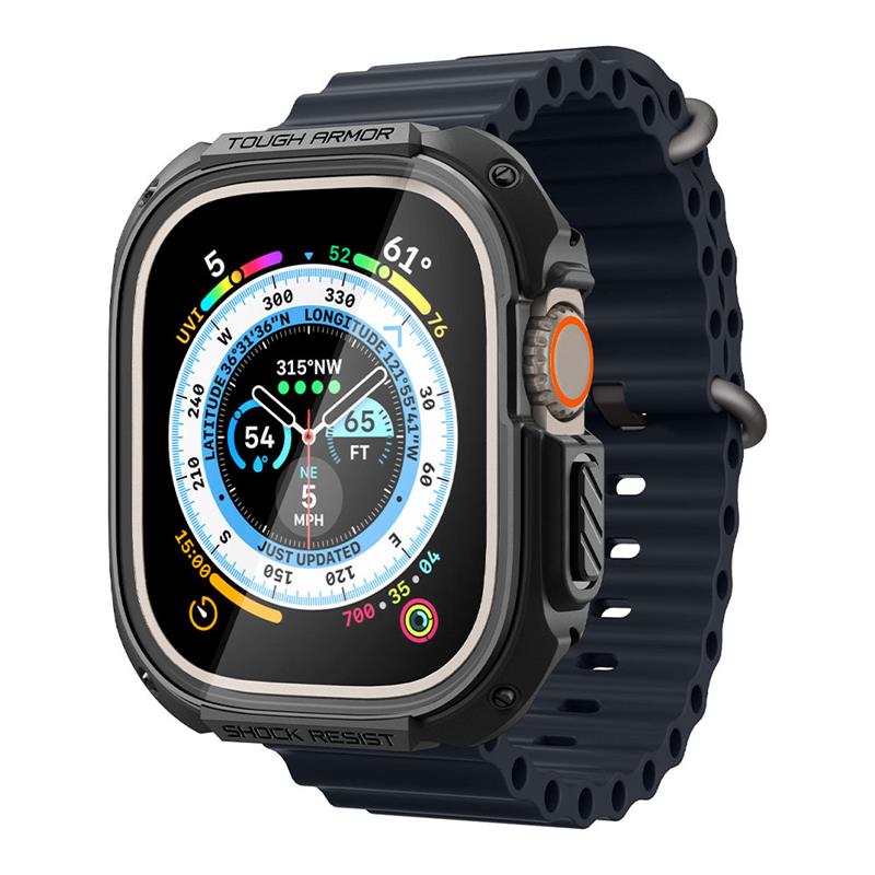Spigen kryt Tough Armor pre Apple Watch Ultra - Black