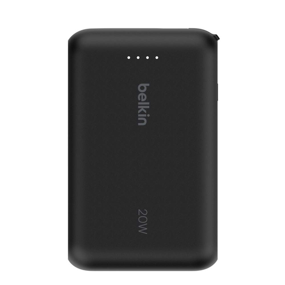 Belkin BoostCharge PowerBank 10K with Integrated USB-C Cable 20W - Black