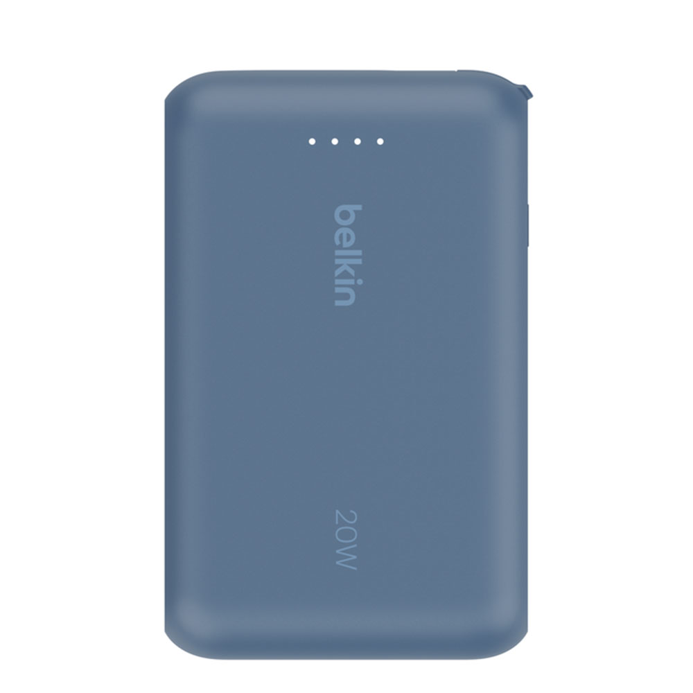 Belkin BoostCharge PowerBank 10K with Integrated USB-C Cable 20W - Blue