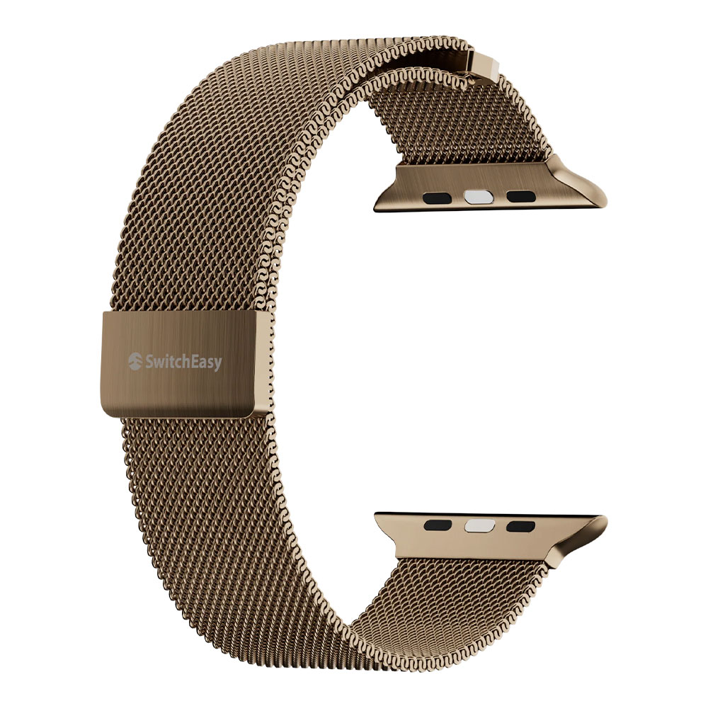 SwitchEasy remienok Mesh Stainless Steel pre Apple Watch 44/45/46mm - Gold