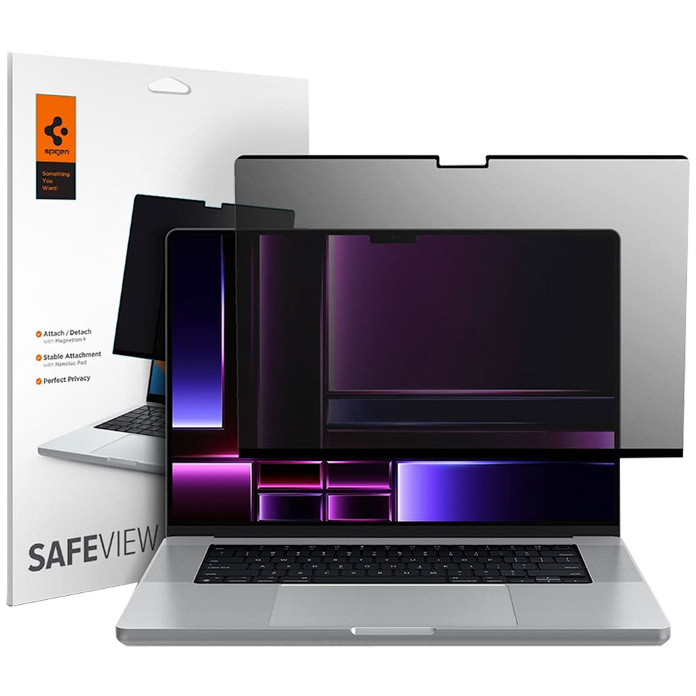 Spigen Screen Protector Safe View Privacy pre Macbook Pro 16" M1/M2/M3/M4