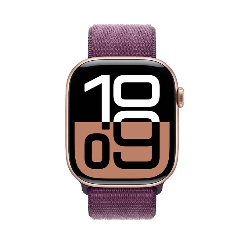 Apple Watch Series 10 GPS 42mm Rose Gold Aluminium Case with Plum Sport Loop *Rozbalený*