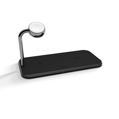 ZENS Aluminium Dual Wireless Charger + Watch 10W - Black *Rozbalený*