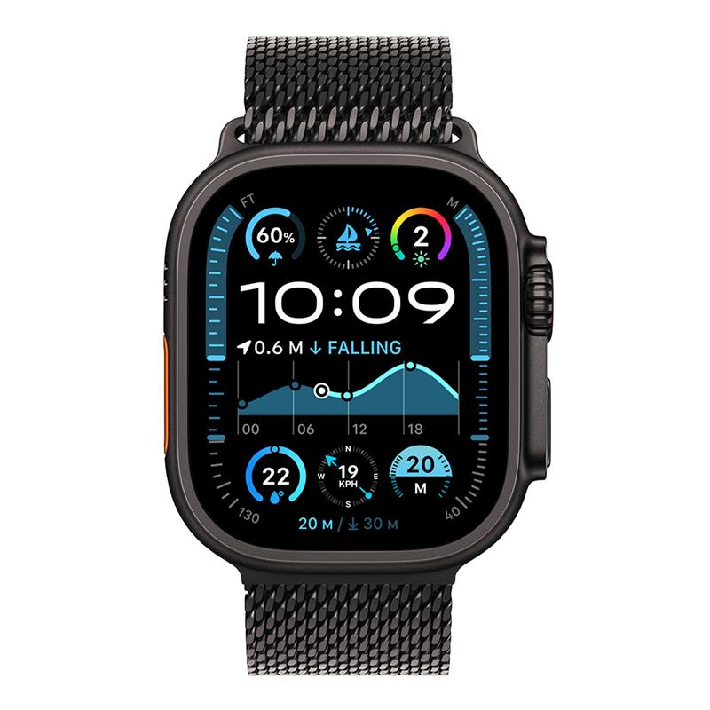 Apple Watch Ultra 2 GPS + Cellular 49mm Black Titanium Case with Black Titanium Milanese Loop - L *Rozbalený*