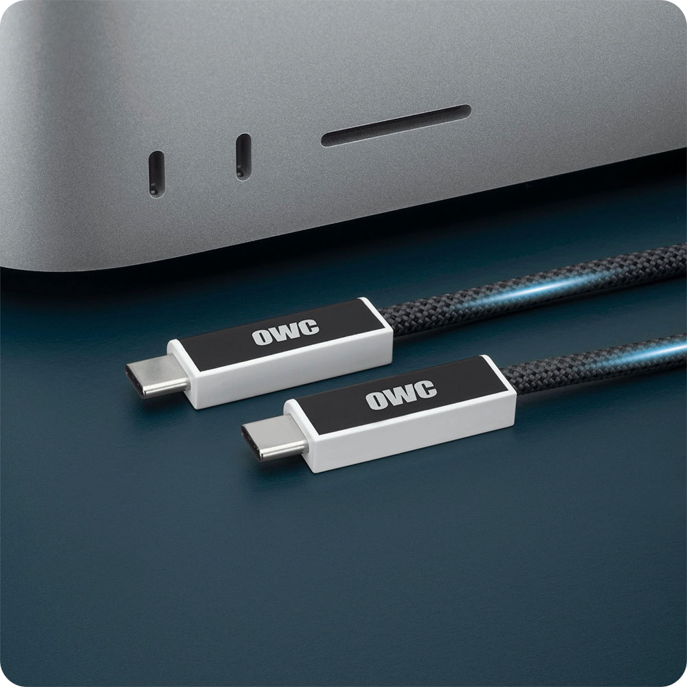 OWC kábel USB4 Active Optical Cable 3m 40Gb/s 240W - Black
