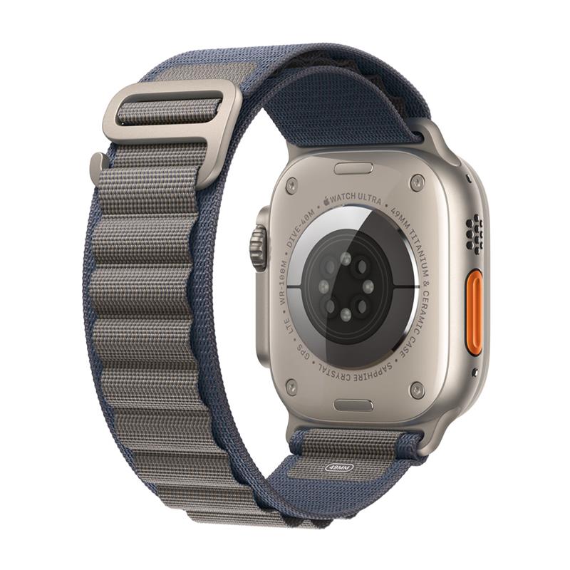 Apple Watch Ultra 2 GPS + Cellular, 49mm Titanium Case with Blue Alpine Loop - Medium DEMO