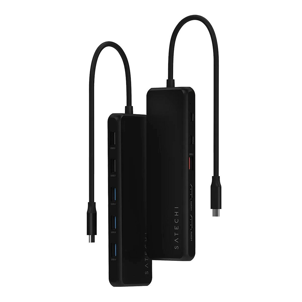 Satechi USB-C 13-in-1 Triple Display Multiport Adapter - Black