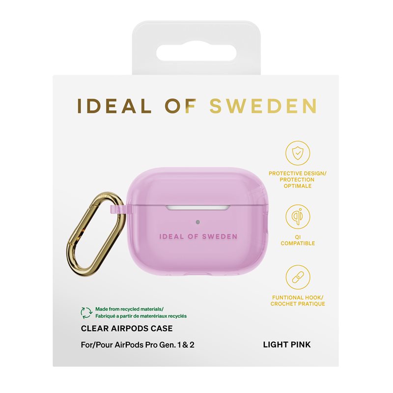 iDeal Clear AirPods Case PRO 1/2 Light Pink