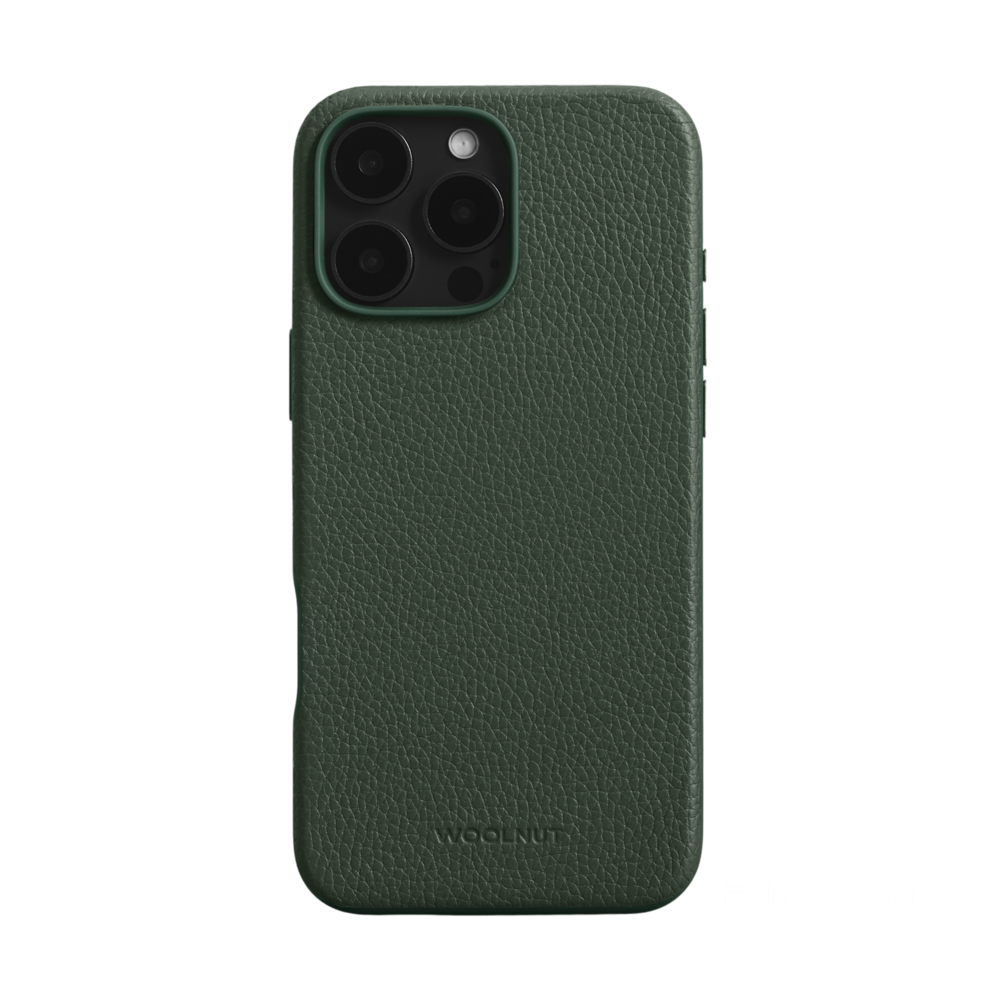 Woolnut Leather Case for iPhone 16 Pro Max - Green