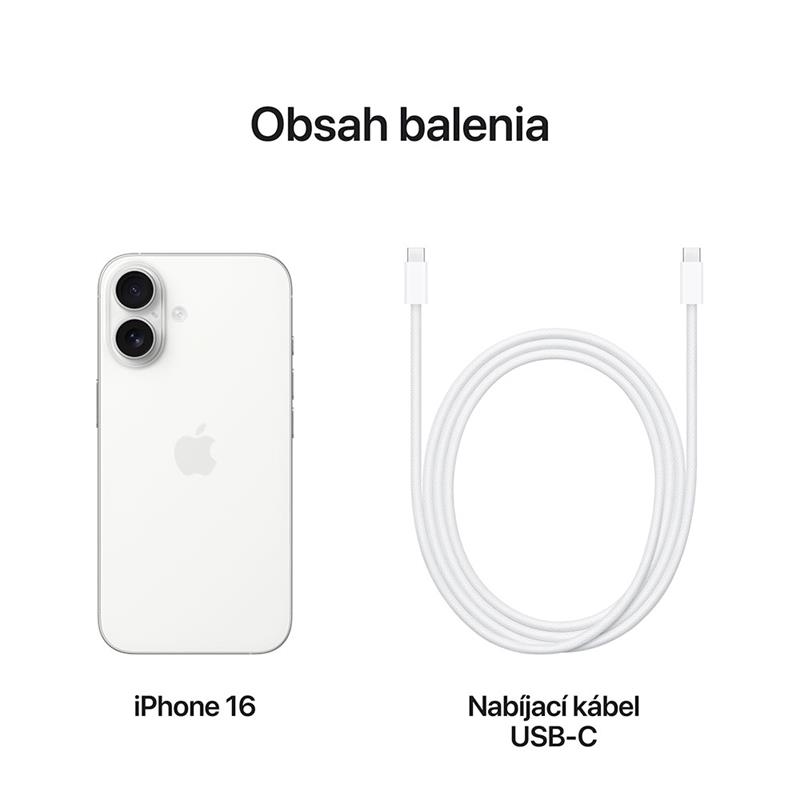 iPhone 16 256 GB biela *Rozbalený*