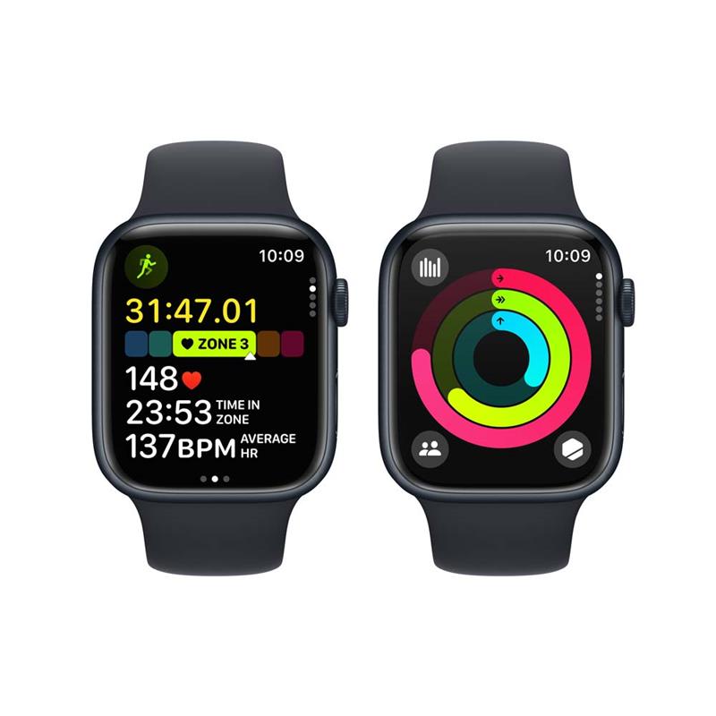 Apple Watch Series 9 GPS 45mm Temně inkoustový hliník *Třída A*