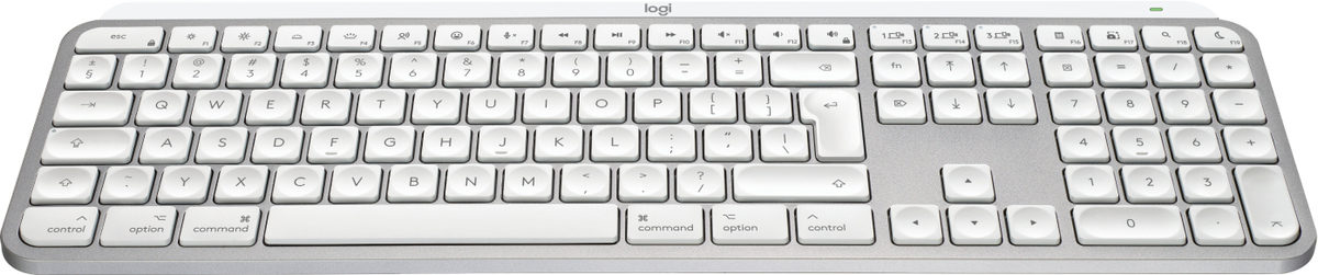Logitech MX Keys S for MAC - bezdrôtová podsvietená klávesnica - US - bledošedá