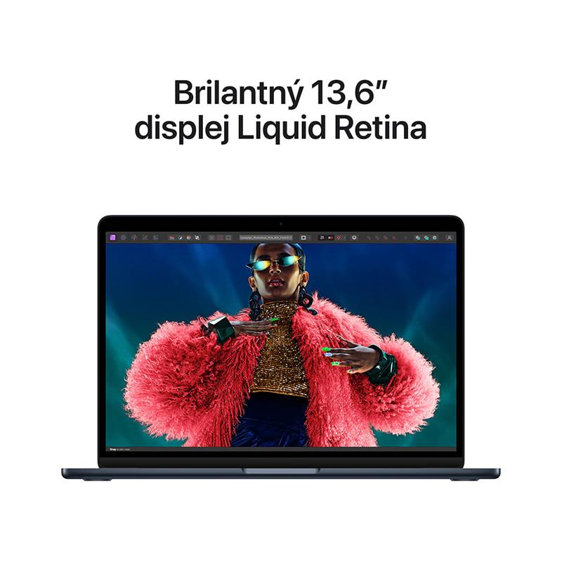 MacBook Air 13" Apple M3 8C CPU 10C GPU 16GB 512GB Polnočný SK