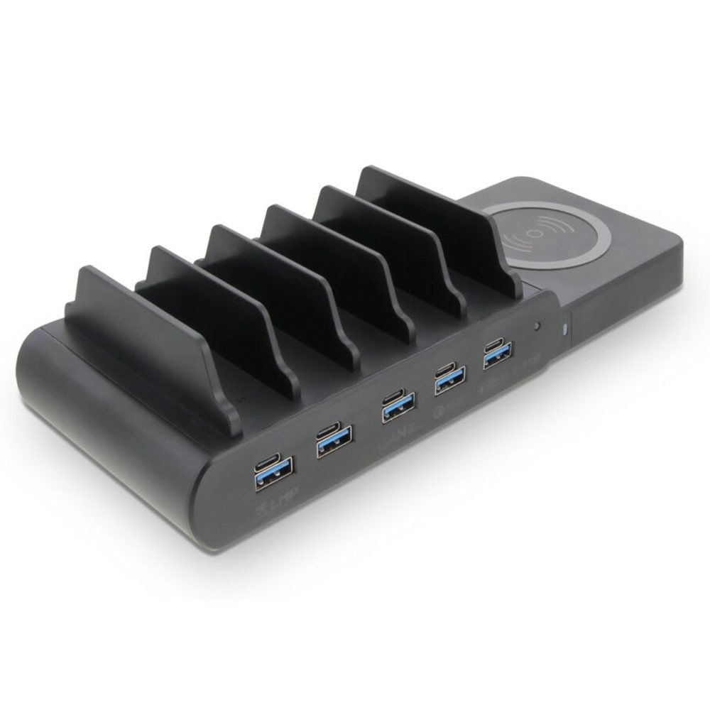 LMP DuoCharge 5+1 Port 150W + 5x UCB-C Cables 30cm - Black