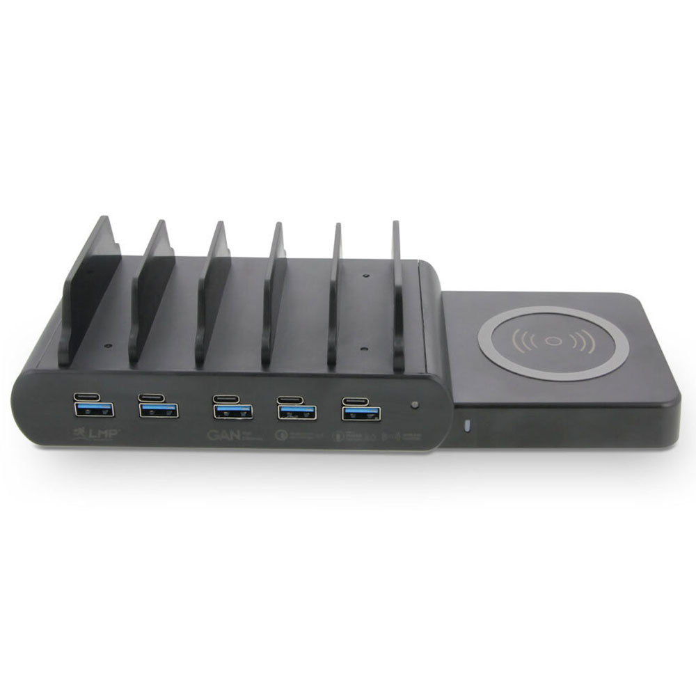 LMP DuoCharge 5+1 Port 150W + 5x UCB-C Cables 30cm - Black