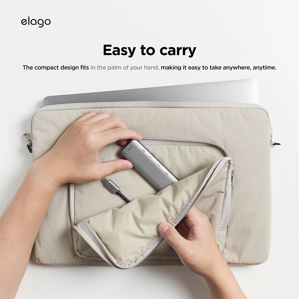 Elago USB-C 6 in 1 Ethernet HDMI Multi Hub - Space Gray