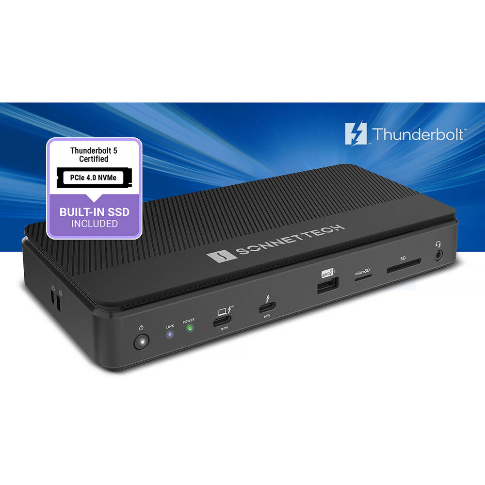 Sonnet Echo 13 Thunderbolt 5 SSD Dock 4TB - Black