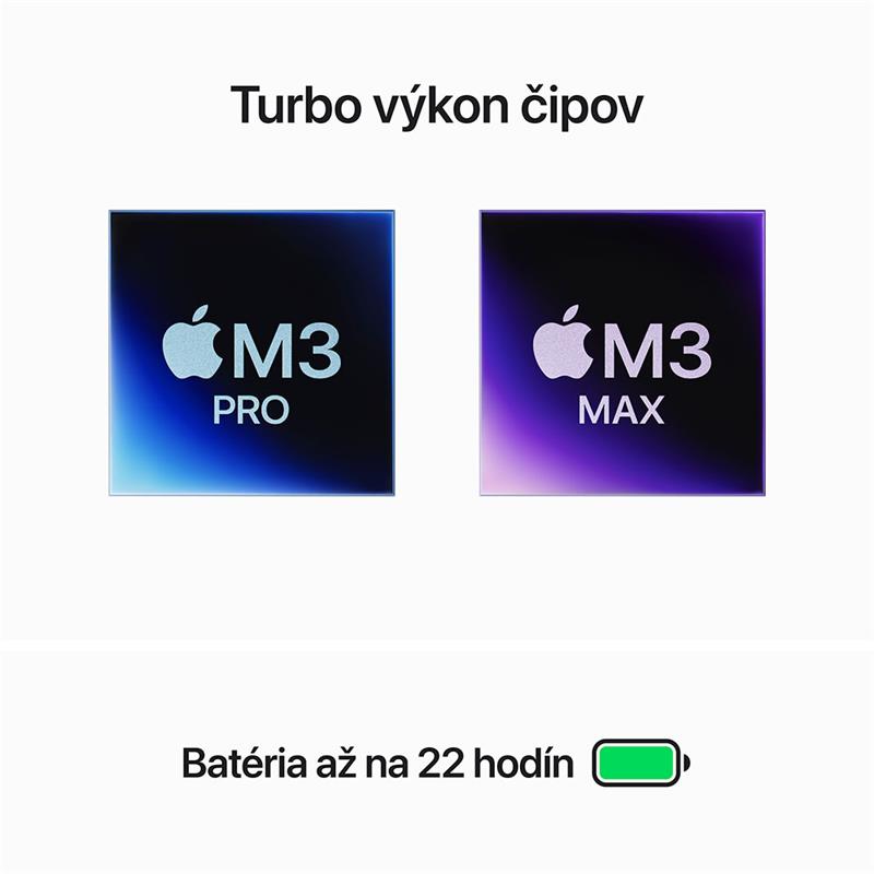MacBook Pro 16" Apple M3 Pro 12C CPU 18C GPU 18GB 512GB Kozmický čierny SK *Pokrčený obal*