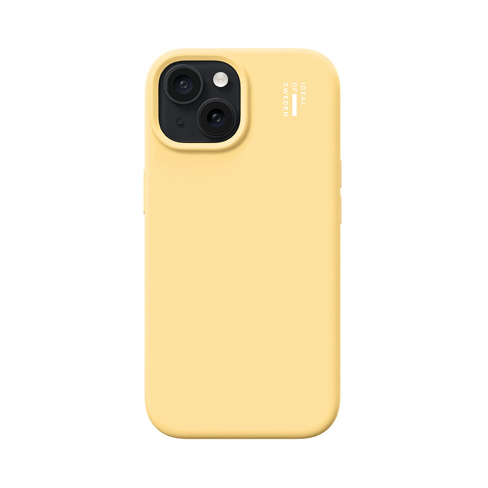 iDeal Silicone Case MagSafe iPhone 13/14/15/16e/17e Soft Lemon