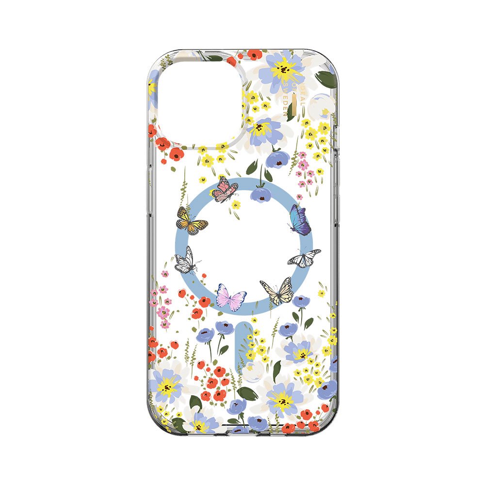 iDeal Fashion Clear Case MagSafe iPhone 13/14/15 Artistic Garden