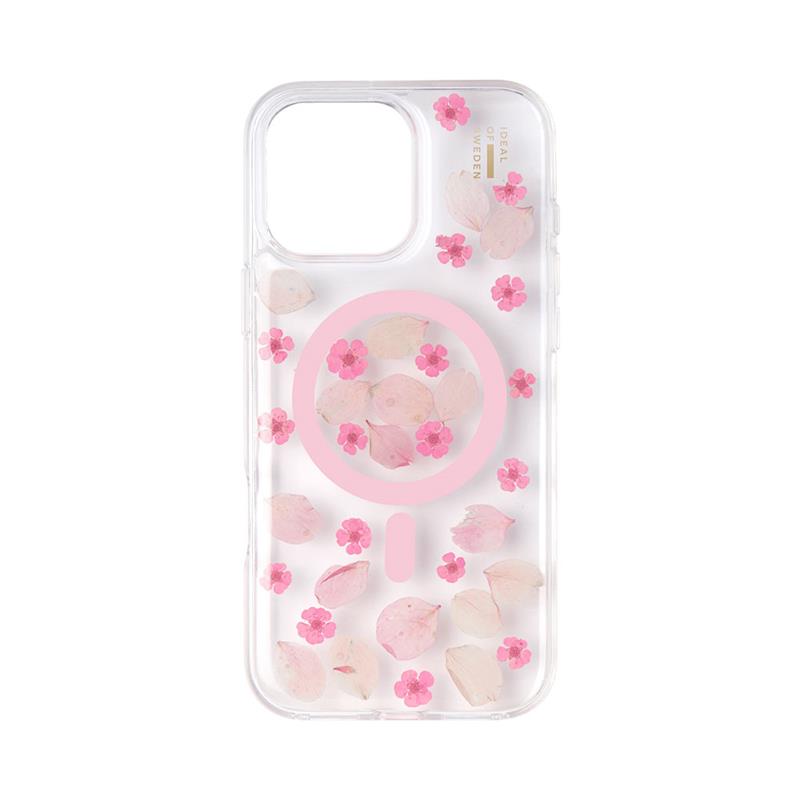 iDeal Fashion Clear Case MagSafe iPhone 16 Pro Cherry Blossom
