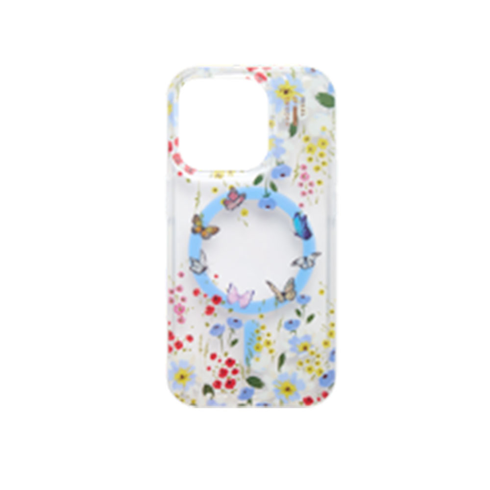 iDeal Fashion Clear Case MagSafe iPhone 16 Artistic Garden