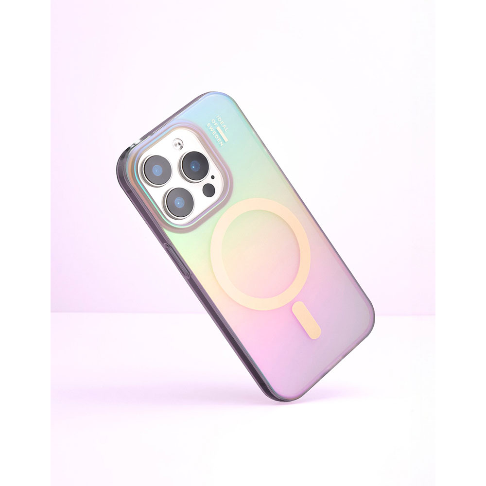 iDeal Fashion Clear Case MagSafe iPhone 15 Pro Shimmer