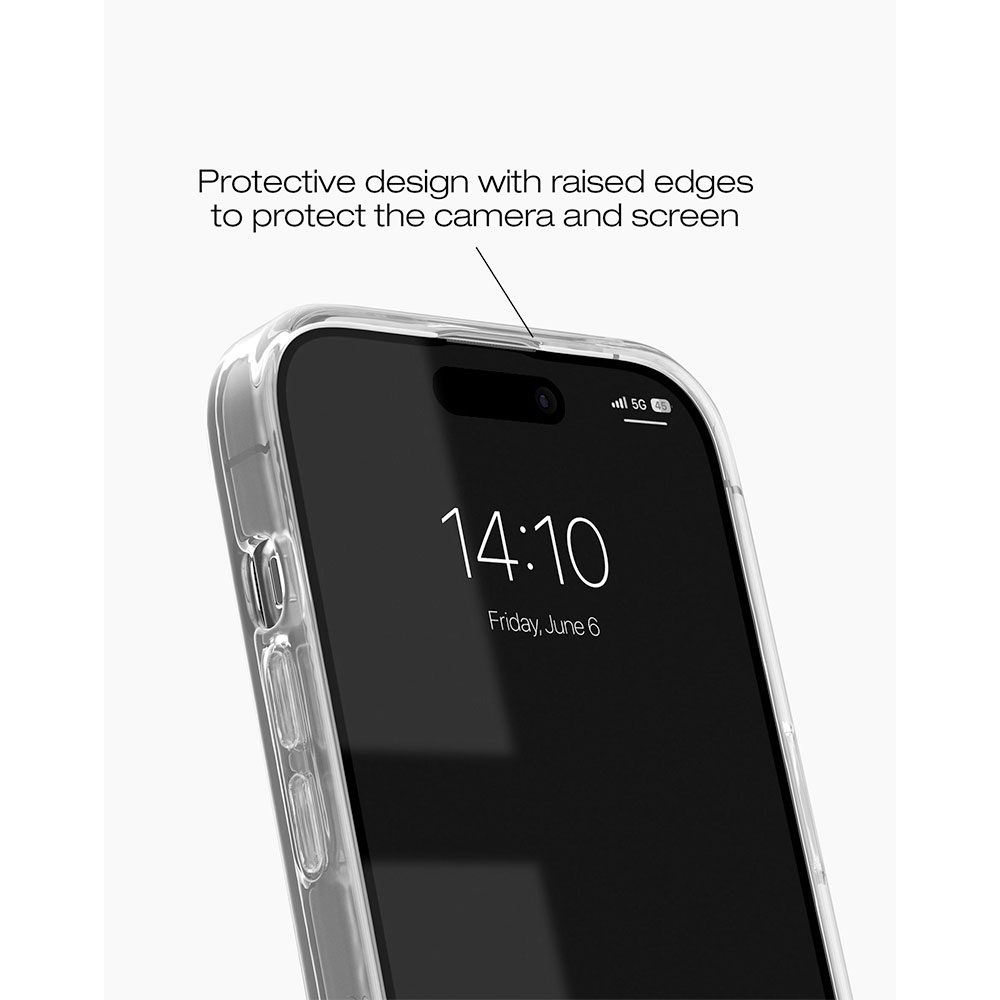 iDeal Fashion Clear Case MagSafe iPhone 15 Pro Shimmer