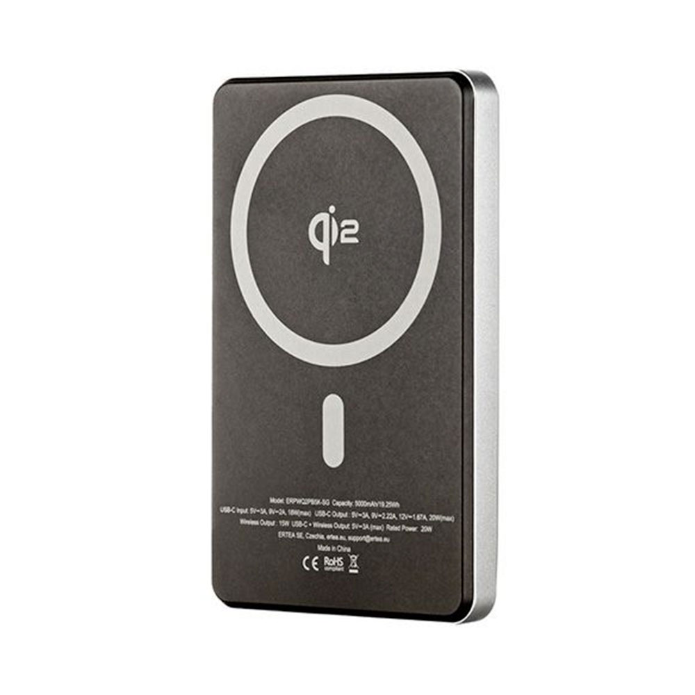 ER POWER powerbank Widget Dual Qi2 5000 mAh 15W - Space Gray