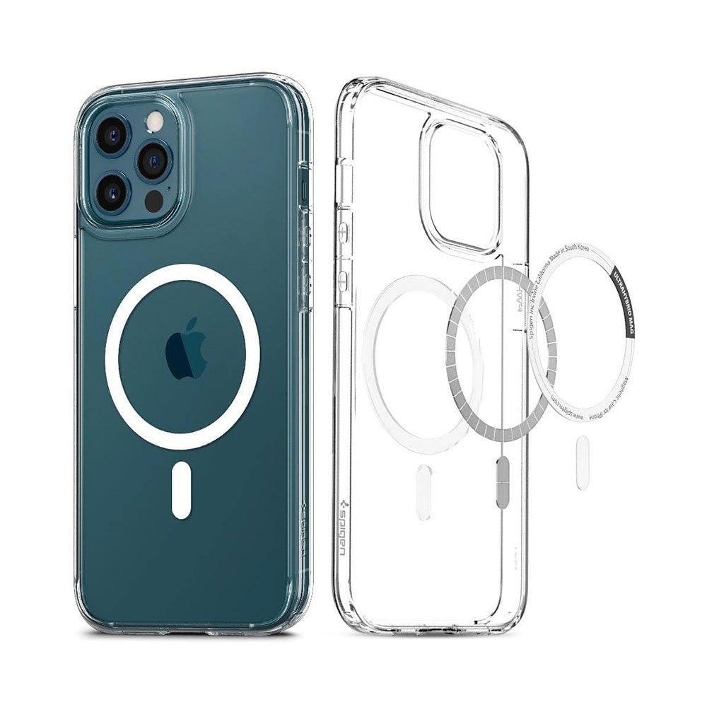 Spigen kryt Ultra Hybrid Magsafe pre iPhone 12/12 Pro - White