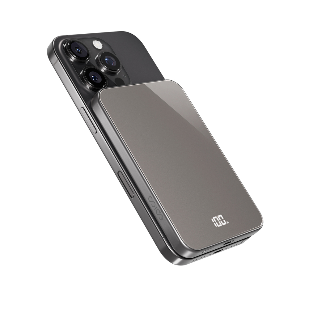 Epico UltraPack 5000mAh Mag+ Wireless Power Bank EM45 - titanium