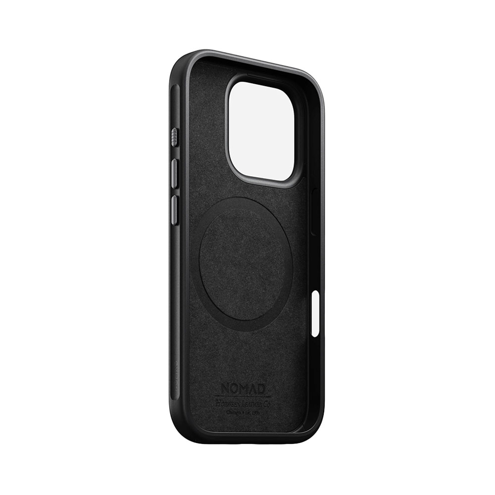Nomad kryt Modern Leather Case Magsafe Horween pre iPhone 16 Pro - Black