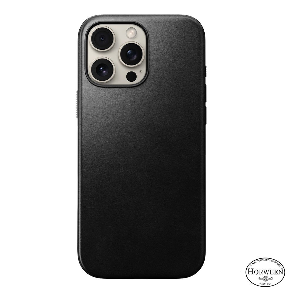 Nomad kryt Modern Leather Case Magsafe Horween pre iPhone 16 Pro Max - Black