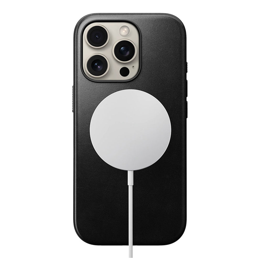 Nomad kryt Modern Leather Case Magsafe Horween pre iPhone 16 Pro Max - Black